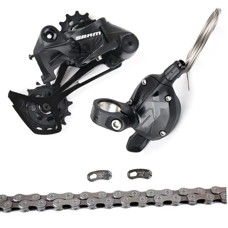 SRAMs Eagle NX SX 1x12S Bicycle Groupset MTB Bike Kit Shifter Lever Long Cage Rear Derailleur Chain 4 PCS Groupset