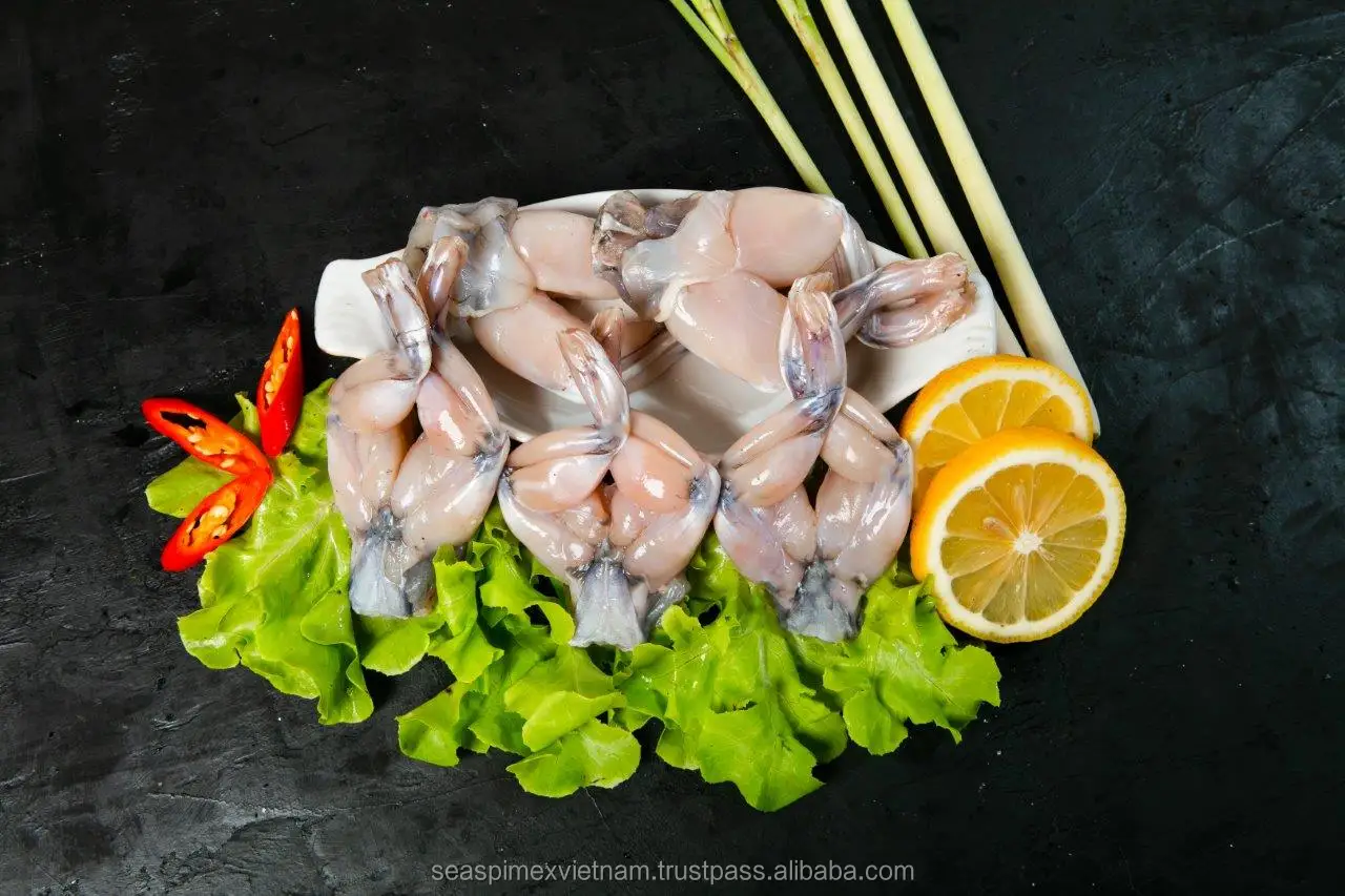 Жевательные Замороженные ножки лягушки IQF/IWP-чистый и хороший продукт, вьетнамская компания для выпускного вечера