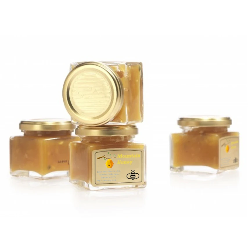 
Japanese PS wide mouthed spice honey airtight 50 ml glass jar 