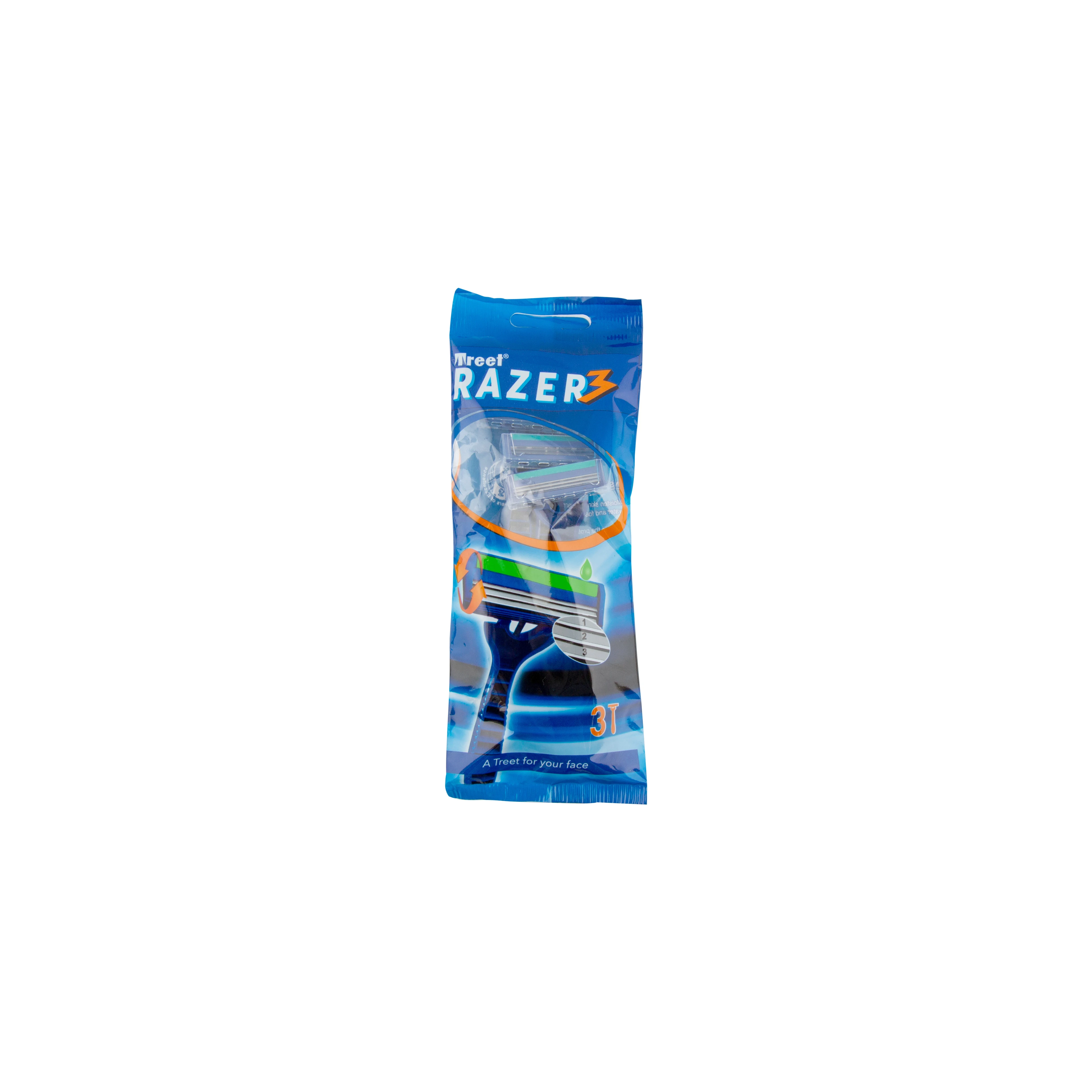 Treet Razer 3 мешка (3 одноразовые бритвы с тройным лезвием)