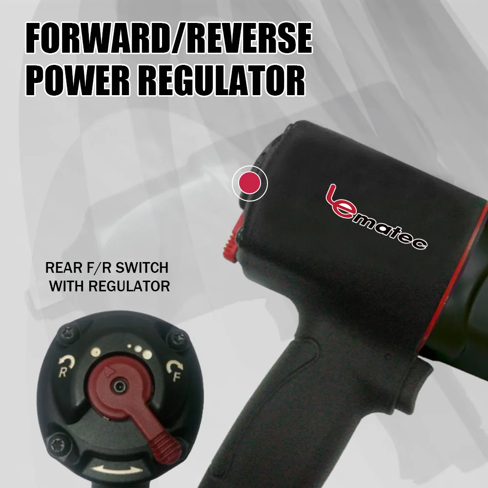 3/4 Air Impact Wrench Gun Drive 1288N.M Pneumatic Tool 202mm