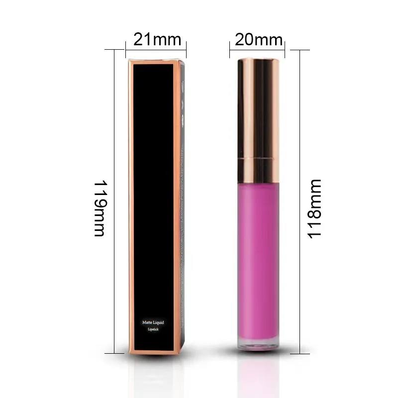 Wholesale matte non-stick lip gloss lip glaze lipstick in various colors