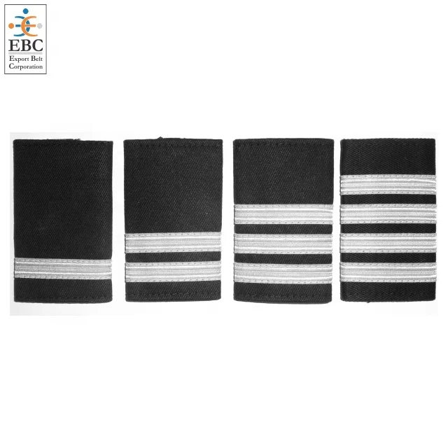 OEM Pilot Ranking Stripes in Silver Braid or Gold Lace Major Airlines Pilot Epaulets