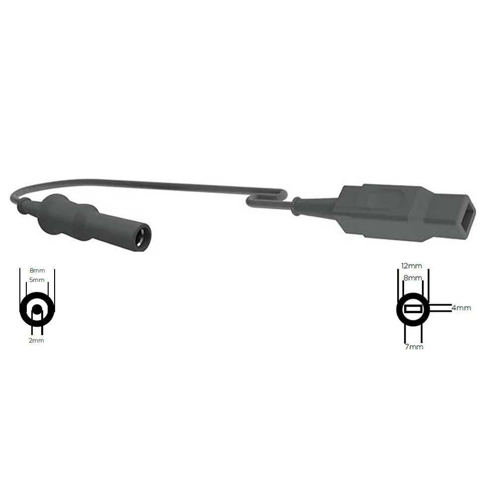 Most Selling Product 2023 Best Quality Electrosurgery Diathermy Bipolar Cable Flat Plug Safety Simons Sutter T Series ACC ICC