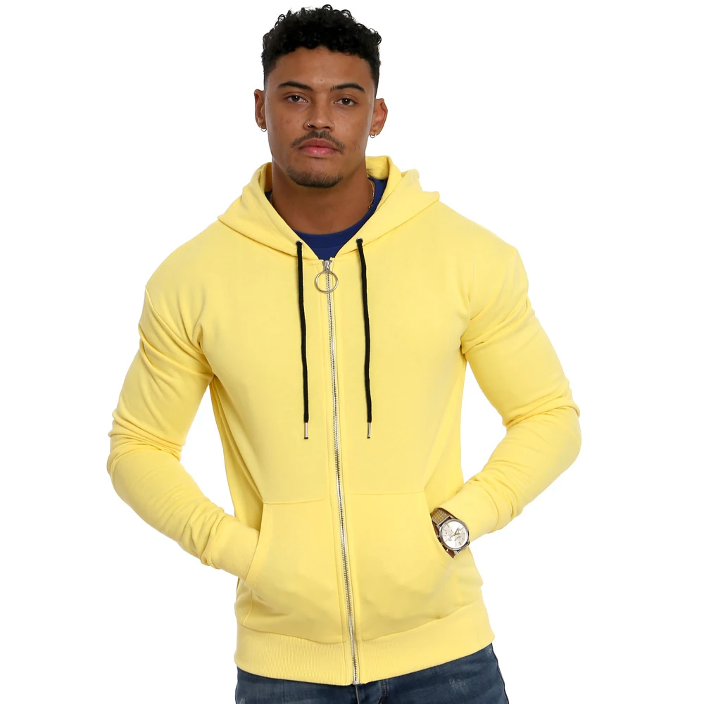 2021 Wholesale Good Quality 100% Combed Cotton Jacquard Regular Hoodie Dresses With Zipper Style Winter For Men