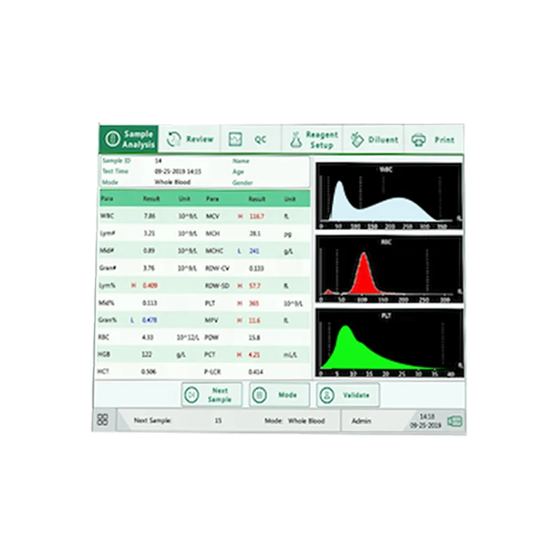HA3 Open Reagent System Blood Analyzer automatic 3 diff hematology analyzer for hospital