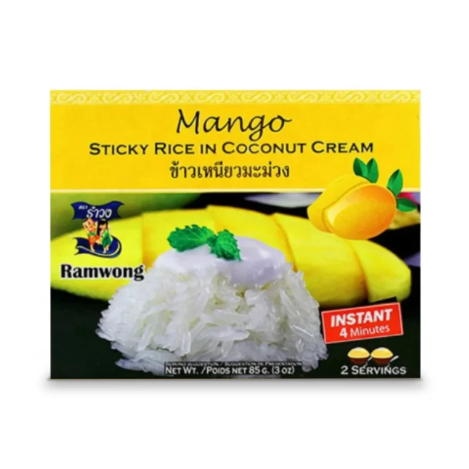 Instant Mango Sticky Rice Popular Thai Desserts Ready-made Thai food easy cook original taste