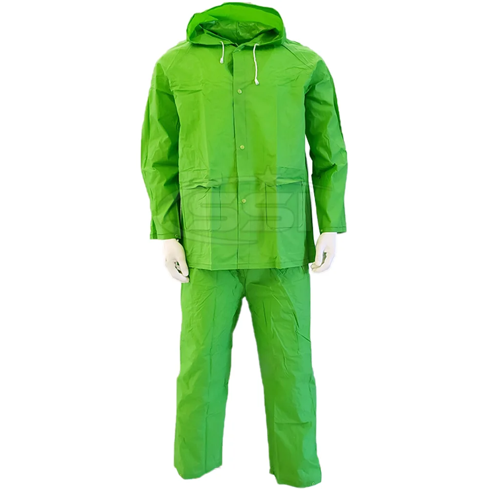 Men Wholesale Promotional Rain suit Waterproof Hooded Rainwear For Adults