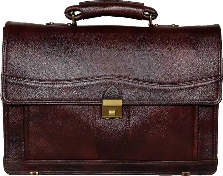 High Standard Colour Cow Leather laptop Bag Long Lasting Quality For Office Laptop Briefcase Male or Female Uses