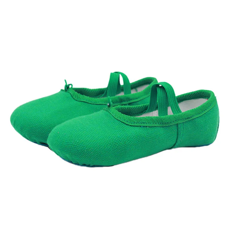 Wholesale High Quality OEM Custom Ballet Foldable Disposable Dance Shoes Cheap Girls Stretch Canvas Dance Ballet Shoes for Women