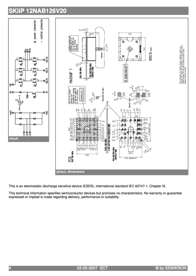 Good Quality Original And Certified SKiiP 12NAB126V20 From Germany Other Sensors Motion Sensors