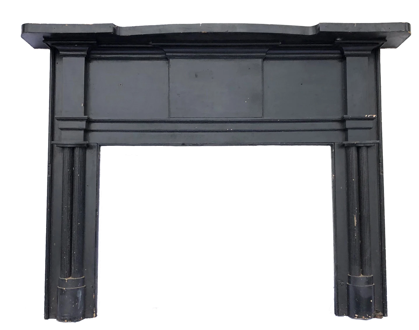 Teak Mahogany Wood Modern Carving Antique Colonial Fireplace
