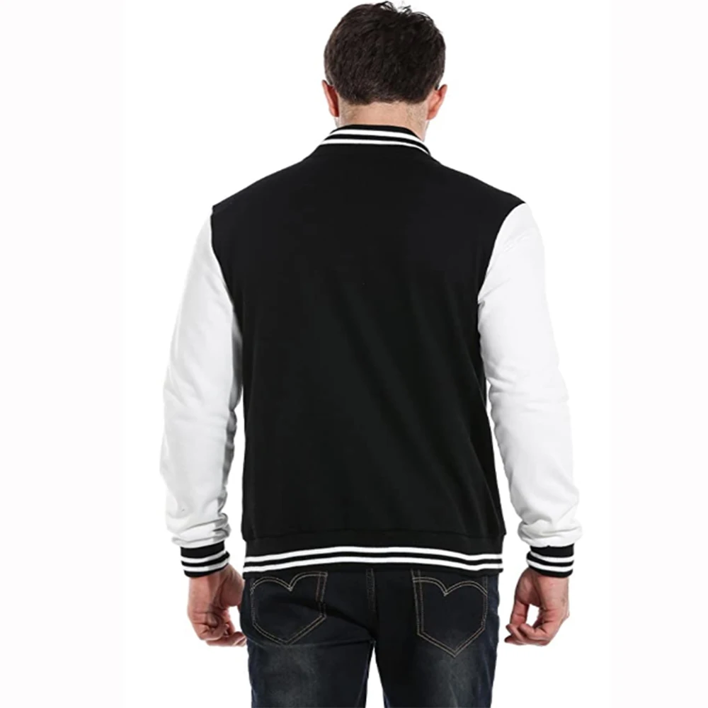 Mens Custom Wholesale Slim Fitting Fashion Baseball/Sports/Letterman/Bomber Buttons Style Varsity Jackets By ZTC