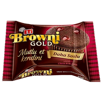 (High Quality Cake )ETI Cake BROWNI GOLD VISNE 45GR