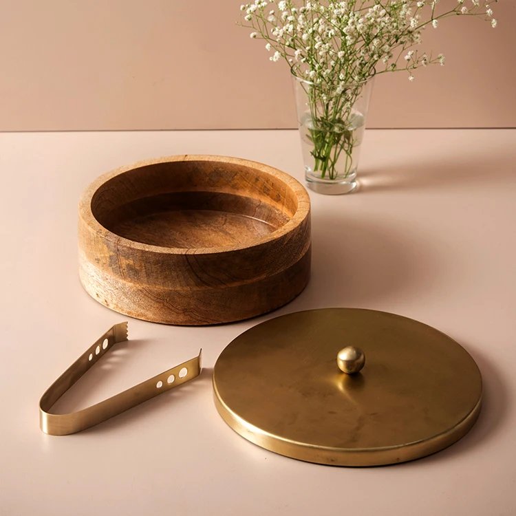 Деревянная коробка чапати горячий горшок и Роти с круглой формой кухонные принадлежности контейнер