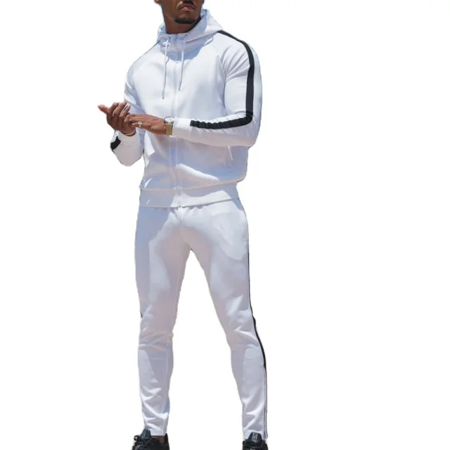 OEM Tracksuit hoodie Sportswear For men /Custom Slim Fit Gym Comfortable mens jogging suits wholesale plain tracksuit