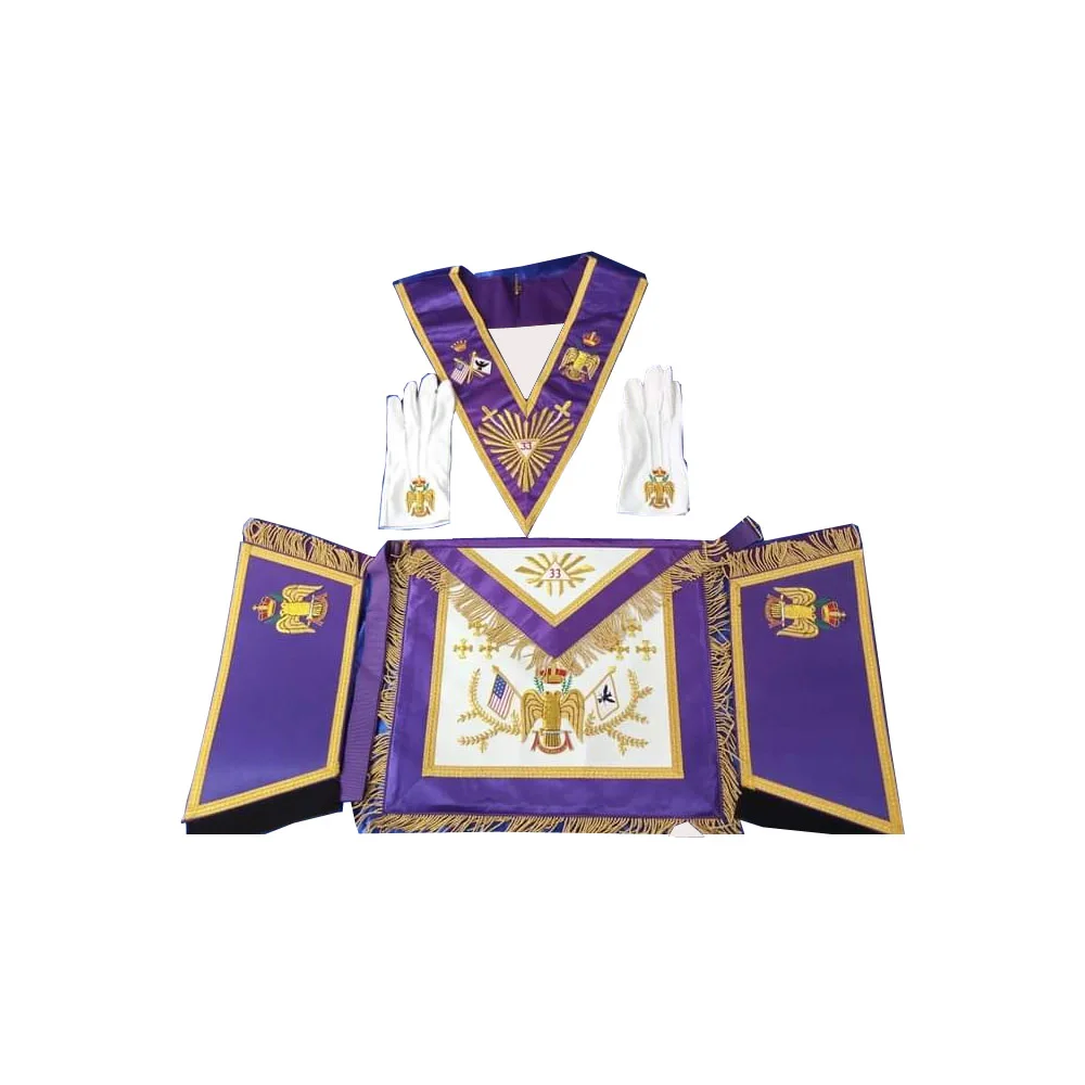 Eastern Star Sets Of Case With Fez Bullion Embroidery