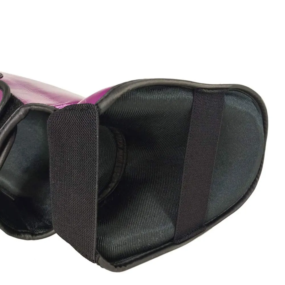 Genuine Leather Shin Instep Guard Kick boxing Training Muay Thai Shin Pads For Mens