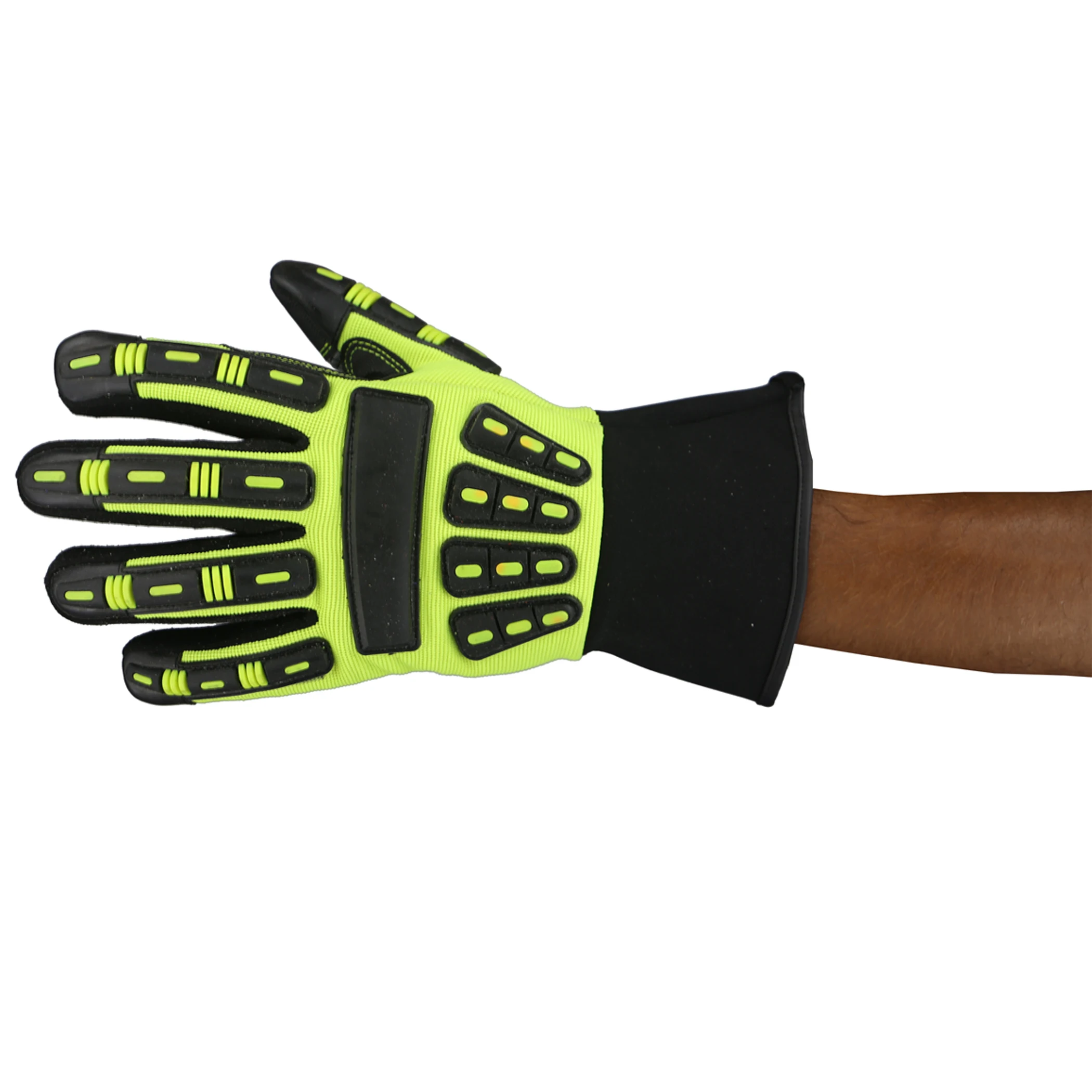 
Best Quality Impact Protective Mechanic Gloves / Anti-Vibration Gloves / Oil & Gas Industries Safety Gloves, Impact Gloves 