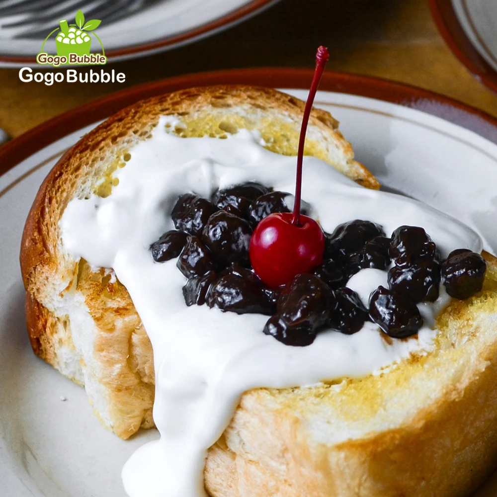 Порошок карамельного вкуса с незамороженными шариками топиока