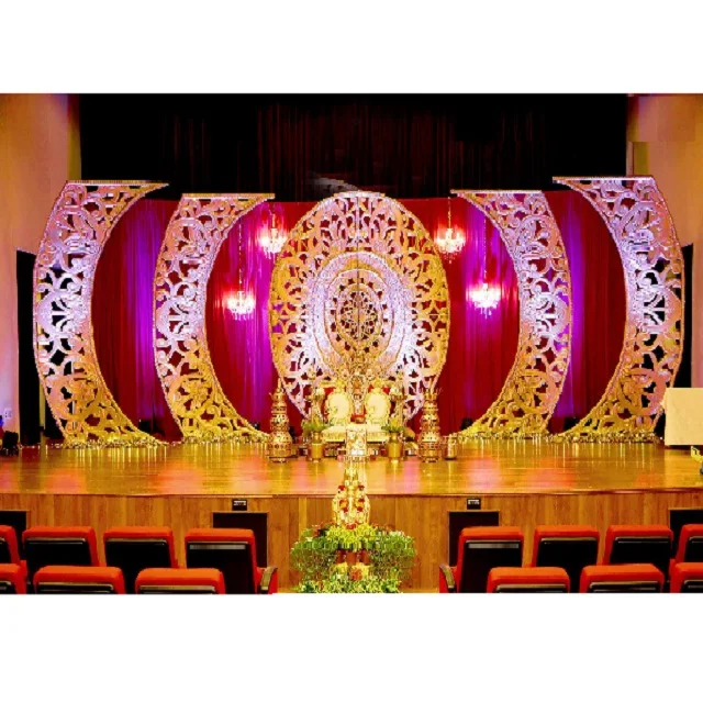 Sri Lanka Grand Theme Wedding Backstage Panels South Indian Wedding Stage Backdrop Frames Exclusive Wedding Stage Backdrop Panel