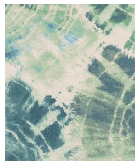 Poly spandex Dty Brushed  tie dye print mint
