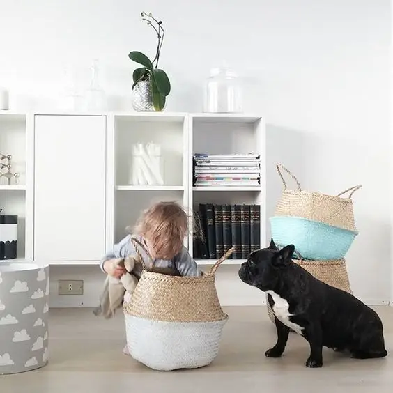 100% Natural Wicker Woven Rattan Basket Made in Vietnam With Best Quality / Jolene +84 336089155