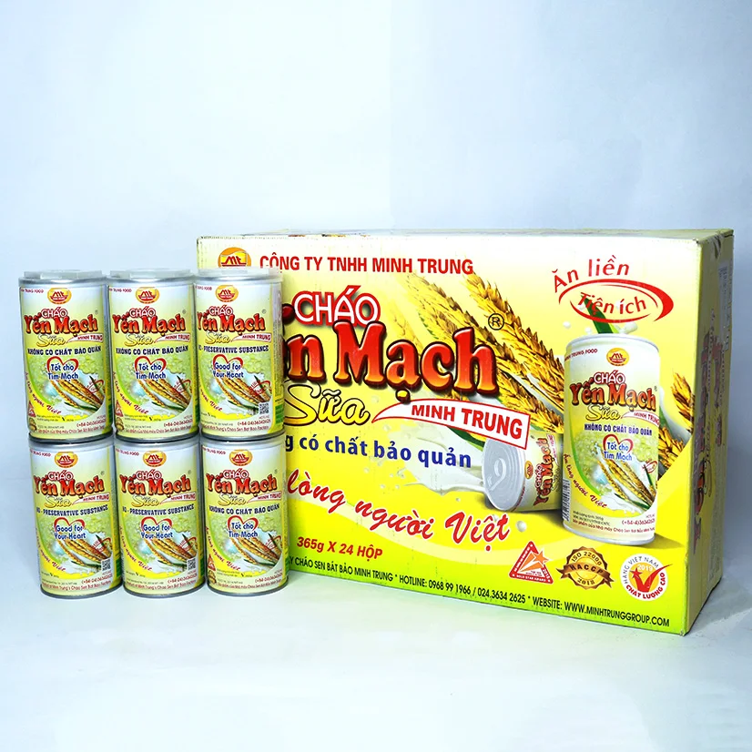Wholesale Canned food instant Milk Oat Grain Porridge from Minh Trung Vietnam - No preservative