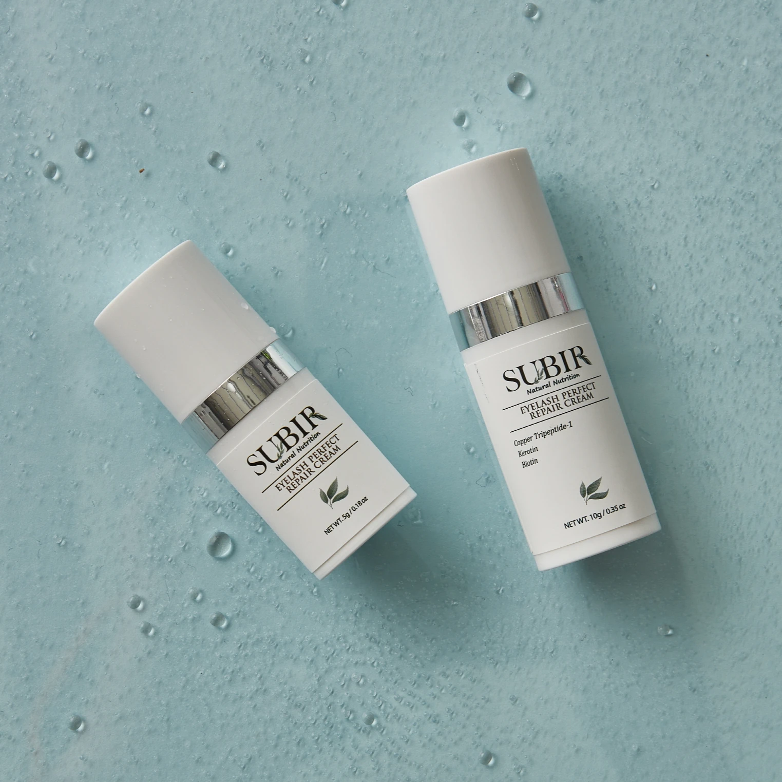 SUBIR Natural 3ml Eyelash Serum Moisturizing Enhancer for Lengthening Curling Eyelash Growth Perfect Repair Eye Cream Labeling