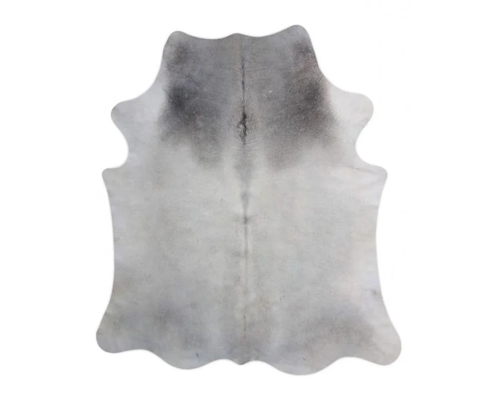 Grey Cowhide Real Leather Hair-on for home and office indoor and outdoor decoration Handmade Carpets and Rugs