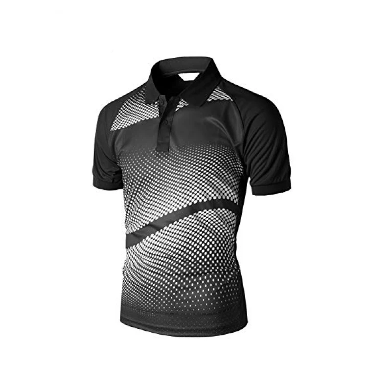 Wholesale 2022 Digital sublimation printing quick dry activewear new design man sport polo t shirts high quality customized