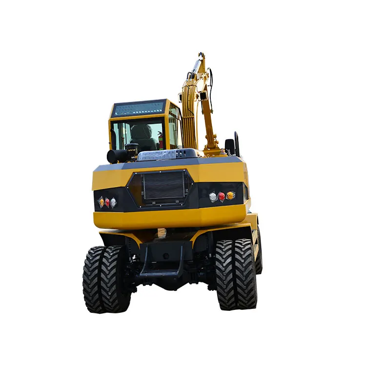 Китай куб. М ковш 7 тонн мини-экскаватор на колесах для продажи SD75W-9T