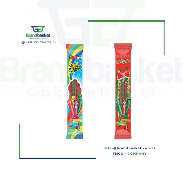 FOR BEBETO SOUR STICKS  Soft Candy 30gr