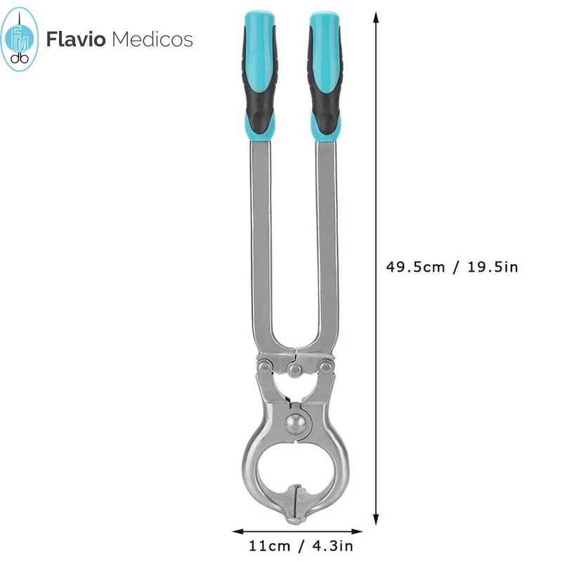 Castration Plier, Carbon Steel Durable Carbon Steel ,Non-Slip Handle Bloodless Castration Plier Tool