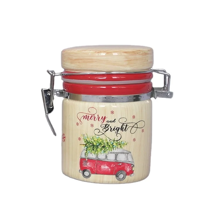 Christmas Cookie Jars Ceramic Home Accessories Candle Jars For Party