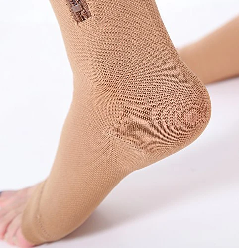 Compression calf socks 15-20mmhg for women wholesale custom cycling socks zipper compression socks