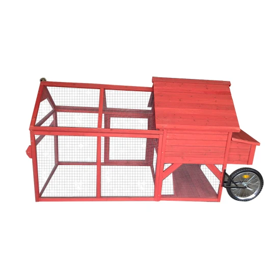 Manufacture commercial Ventilation Door mobile tractor  Removable Tray Cheap Wooden Backyard chicken house wholesale