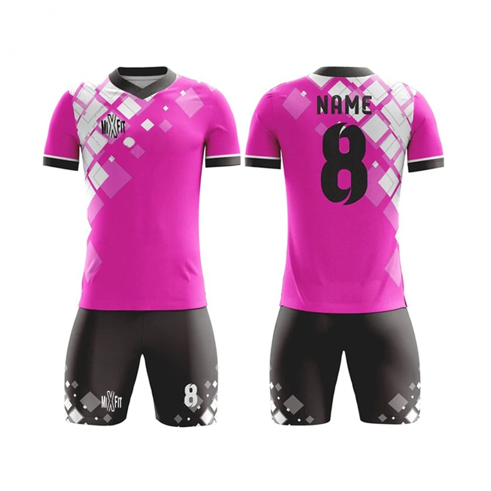  Новейший дизайн футбольной одежды с логотипом на заказ Мужская одежда для футбола дешевый тренировочный комплект