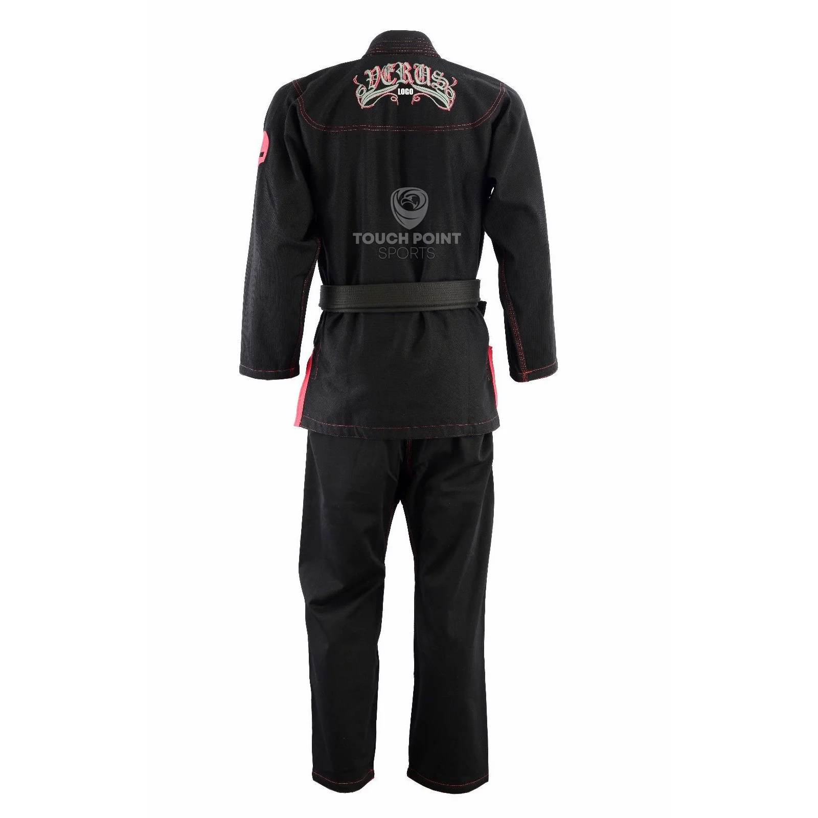 Customized Wholesale judo fighting uniform karate Custom Black Color Comfortable White Cotton