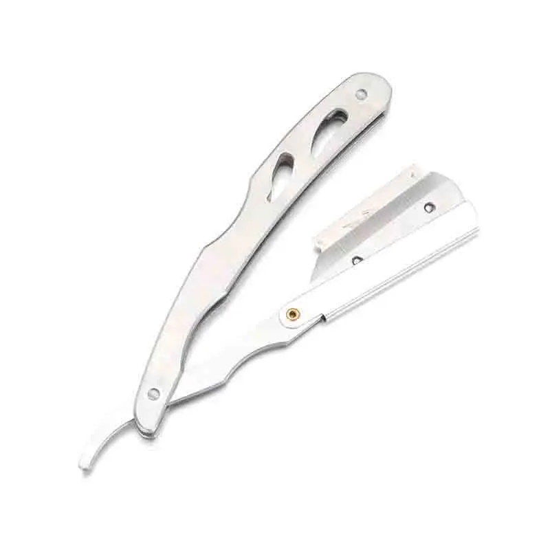 Professional Hairdressing Edge Razor Stainless Steel Folding Razor Facial Hair Remover