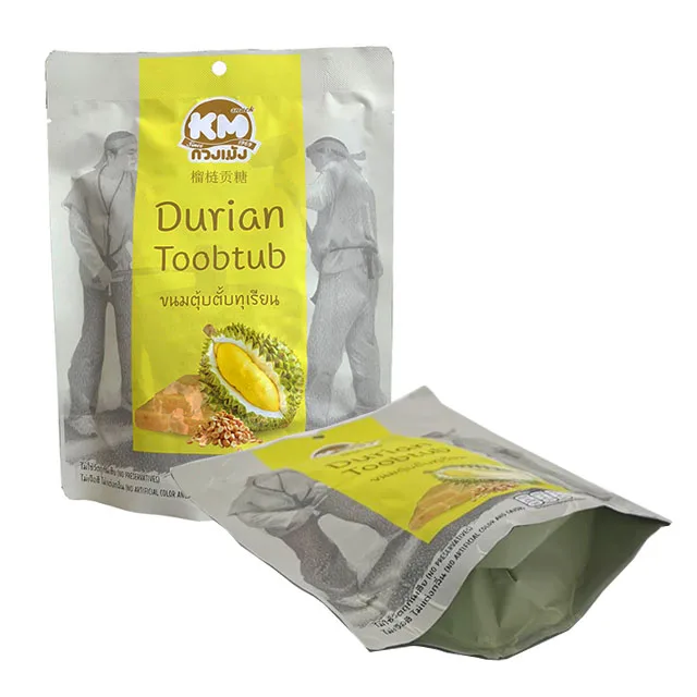 Fragrant Vegan Peanut Candy With Durian Thai Snack Nutrition Benefit And Good Taste 100g
