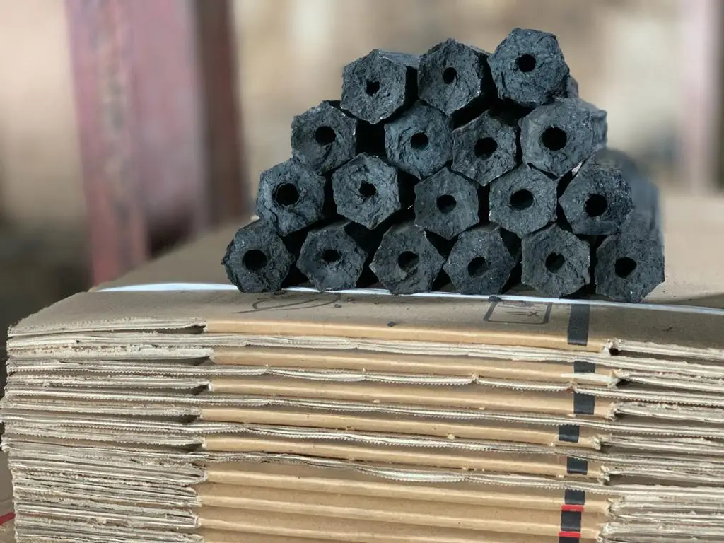 Wooden Sawdust Charcoal Vietnam / Hexagonal Sawdust Briquette Charcoal for BBQ via Whatsapp: +84 911406611