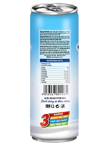Оптовая продажа высококачественное рисовое молоко гладкая банка 330 мл оригинальное здоровый напиток высокого качества из Вьетнама