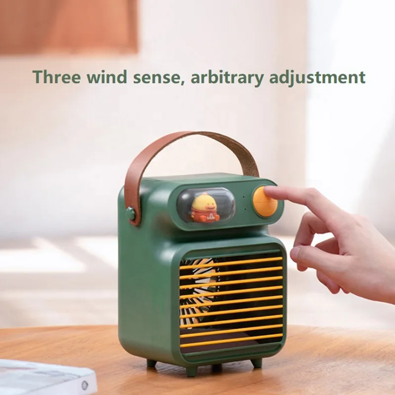 2021 Mini Portable Rechargeable Air Conditional Fan Table Usb Electric Cooler Water Fan