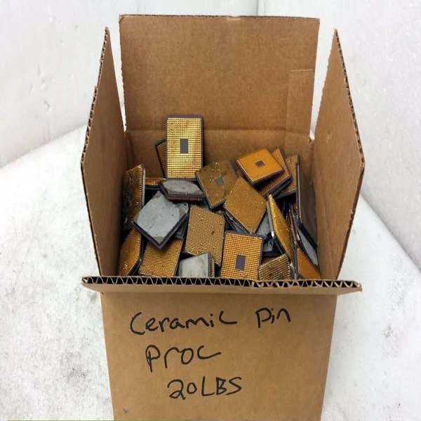 
Intel Pentium Pro Ceramic CPU Processor Scrap with Gold Pins 