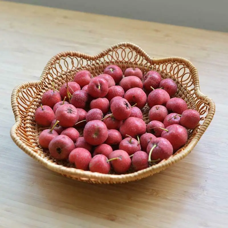 Натуральная волнистая рамка из ротанга Бамбуковая фруктовая чаша плетеная корзина поднос для хлеба сделано во Вьетнаме