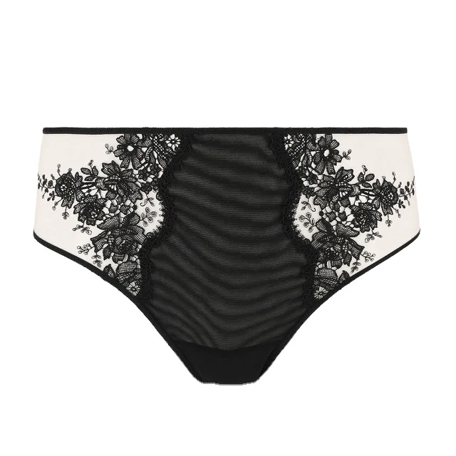 Best quality wholesale luxury embroidery woman high-waist slip