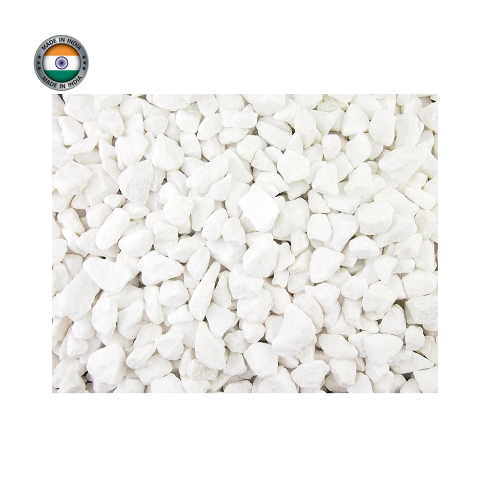 Микронизированные чипсы из белого мрамора для домашнего