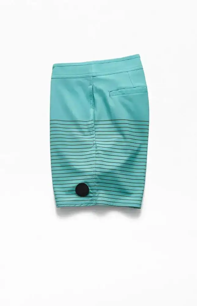 MGOO eco friendly fabric swim trunks striped boardshort stretch custom