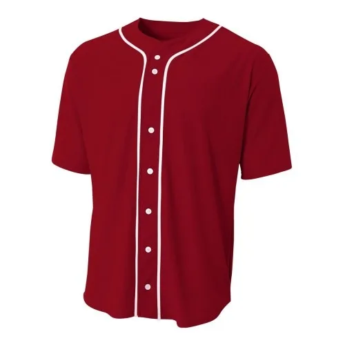 Best quality custom sublimation baseball jerseys wholesale baseball uniforms v neck button up short sleeve dress shirt t shirts